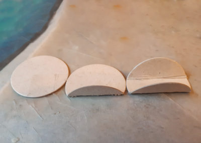 Entwurf Papier - Brosche Ball flach halten
